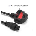 1.8M Metre 3-Prong Right Angle Kettle Lead Cable Power UK Plug Cord 3 Pin CM. 