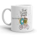 Best Friends Forever Printed Mug Coffee Mugs Tea Mugs Customized Mugs Best Friends Mugs Favourite Plus. 