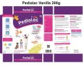 Pedialac Kids Complete & Balanced Nutritional Milk Powder Vanilla Flavor 200gm. 