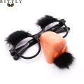 New Stylish Lovely Funny Foolish Nerd Halloween Black Old Man Glasses Eyebrow Nose with Mustache Costume Party decoration suppli. 