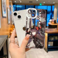 Genshin impact hutao phone case telefoon for iPhone 13Promax 13 14 12 11 pro Max mini transparent fine hole soft cover. 