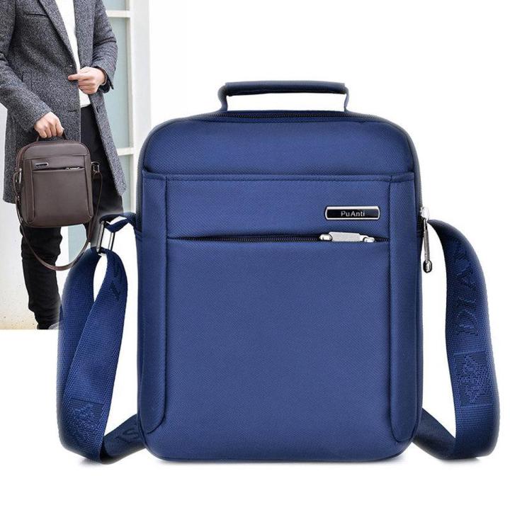 Korean Edition Men'S Business Pack Waterproof Shoulder Handbag Fashion Oxford Bu Nan Pack Simple Crossbody Bag