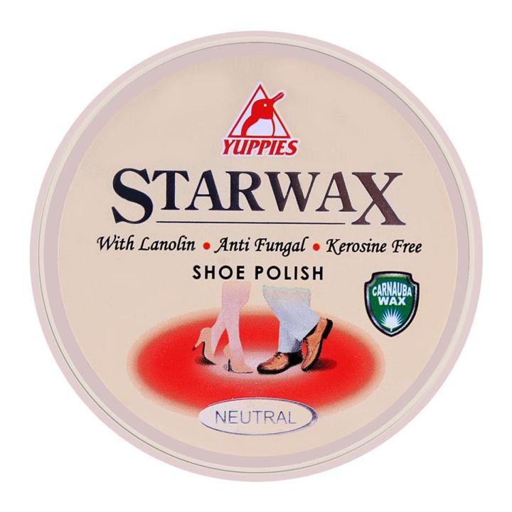 Yuppies Star Wax Anti Fungal Shoe Polish Neutral Paste 48 ml Made in Malaysia Daraz.pk