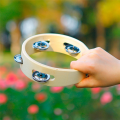 Single Row Bell Ring Wooden Bell Ring Percussion Instruments Hand-Held Drum Bells Children'S Musical Props. 