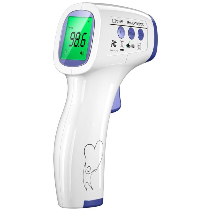 Like New Gadgets - LPOW Non Contact Infrared Digital Thermometer - White