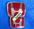 Honda Civic 2004-05 Acrylic Type R Front n Back LOGOS Red n Silver 02 PCS. 