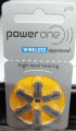 Power One Hearing Aids Batteries / Power One Hearing Aid Battery Size # 10 Yellow. 