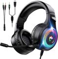SEEKART Premium F2 Gaming Headset Xbox One Headset with Stereo Surround Sound, PS4 Gaming Headset with Mic & LED Light Noise Cancelling Compatible with PC, PS4, PS5, Xbox One, Mac. 