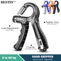 Adjustable Hand Grip Strengthener 5–60 kg – Non-Slip Ergonomic Hand Gripper with Stainless-Steel Spring, Forearm & Wrist Exerciser, Finger Trainer, Portable Home Gym & Rehabilitation Tool for Men & Women, Built-In Counter Options, Durable Grip Handle. 
