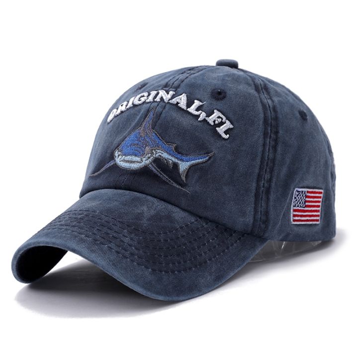 %E3%80%90HOT%E3%80%91%202022%20New%20High%20Quality%20Wash%20Cotton%20America%20Flag%20Shark%20Men's%20Baseball%20Cap%20Women%20Snapback%20Hats%20For%20Men%20Bone%20Hip%20Hop%20Dad%20Hat%20Gorras%20-%20Image%202