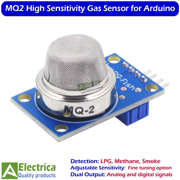 MQ-2 Gas Sensor Module for LPG, Propane, Methane Detector Smoke ...