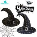 Green Home Wizard Hat Head Accessories Halloween Witch Hat Men Women Headgear. 
