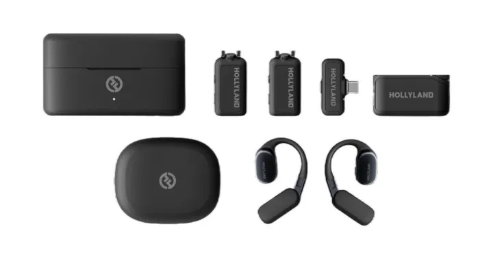 Hollyland%20LARK%20MAX%202%20Ultimate%20Combo%20(Space%20Gray,%20with%20OWS%20Monitor%20Earphone%20+%20Camera%20RX%20+%20USB-C%20RX)%20Wireless%20Microphone%20-%20Image%204