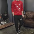 Printed T-shirt And Trouser Summer Track Suit For Men. 