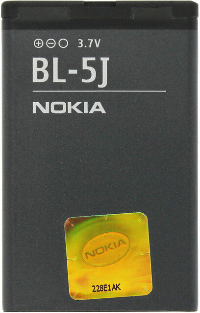 Nokia C3,X6,X9,5800,5900 Xpress Music, X1-01 Battery BL-5J Battery With 1320mAh Capacity-Black