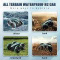 2in1 RC Car 2.4GHz Remote Control Boat Waterproof Radio Controlled Stunt Car Vehicle All Terrain Toys for Kids. 
