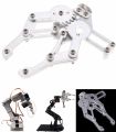Metal Alloy 6 DOF Robot Arm Clamp Claw & Swivel Stand Mount Kit for Arduino. 