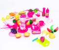 Kitchen Cooking Set Girls Boys Fruit Vegetable Tea Playset Toy for Kids Early Age Development Educational Pretend Play Food Assortment Set - Multicolor. 
