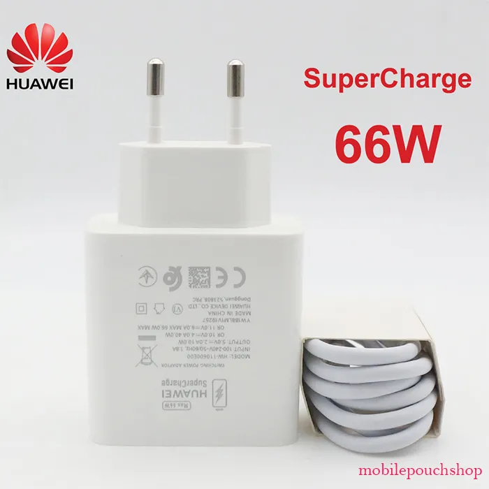 Original Huawei 40W and 22.5 SuperCharge Quick Charge Power Adapter Wall Charger with USB TYPE-C Cable for Huawei Mate 20, Mate 20X, Mate 20 Pro, Mate 30, Mate 30 Pro, P30, P30 Pro, P20, P20 Pro