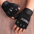 Half Finger Gloves For Men Finger less Hard  Combat Gloves Men Hiking Cycling Gloves. 