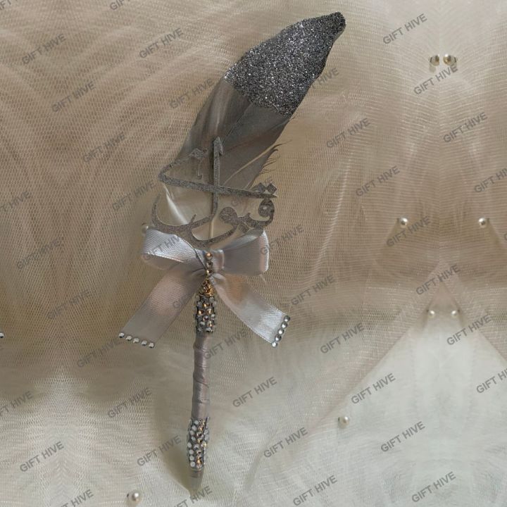 customized%20fancy%20wedding%20nikkah%20ball%20point%20golden%20and%20silver%20with%20glitter%20nikkah%20pen%20-%20Image%203