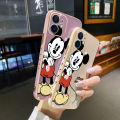 YIWESAN For vivo Y20i Case Thin Plating Side Edge Square New Design Phone Cases Cartoon Cute Mickey Pattern Silicone Casing Full Cover Camera Protection Shockproof Softcase. 