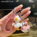 Cartoon key chain✐Cartoon cute keychain female ins net red couple car key chain ring ring doll pendant school bag pendant male. 