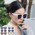 Frame Women square frame sunglasses Retro Personalized UV400 Women square sun glasses Vintage Square Large frame sunglasses for Daily wear Street fashion Outdoor activities Summer vacation Fashion. 