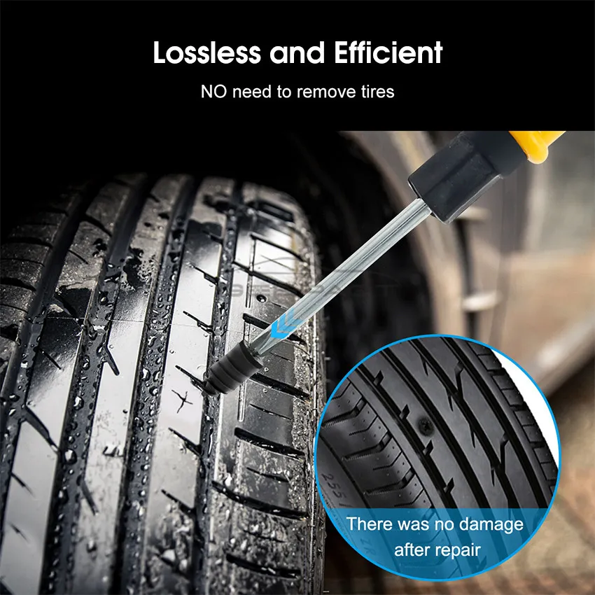 Geepact L Size 20PCS Tire Repair Rubber Screw Nail Vacuum Tyre