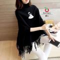 New Stylish Warm Shrugs For Winters Modern Poncho For Womens Bat-Wing Style  Printes fleece Poncho Shrug Girls Modern Shirt Winters Shirt. 