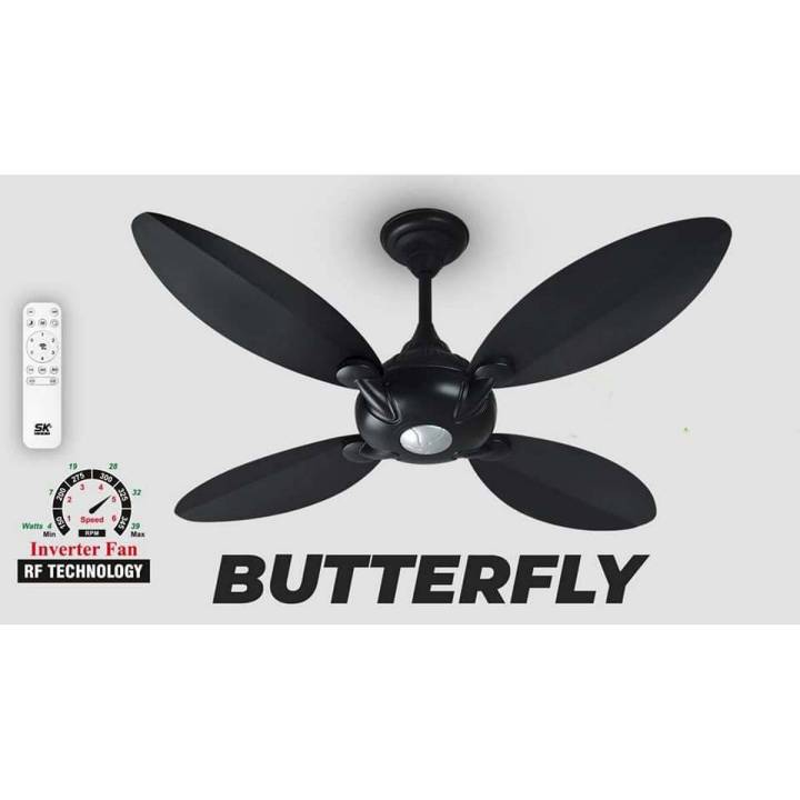 SK Fans Ceiling Fan - Ceiling Fan - ButterFly Model - Copper Winding - 56 Inches
