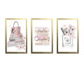 A3 12x16" Fashion Makeup Brushes Fashion Books Salon Quotes Print Customized Glass front Wall Art Frame Wall Pictures Frame Girl Room Decor Frames set. 