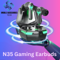 N35 Earbuds TWS Wireless Bluetooth Earphones|N35 Gaming Earbuds Headset Air buds 9D Bluetooth 5.2 Stereo Bass Headphones Airpods Handsfree With Mic For PUBG Gaming For All Phones. 