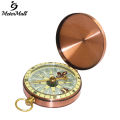 MeterMall Mini Compass Bronze Flip Cover Metal Pocket Watch Compass Practical Guider For Outdoor Camping Hiking Nautical. 