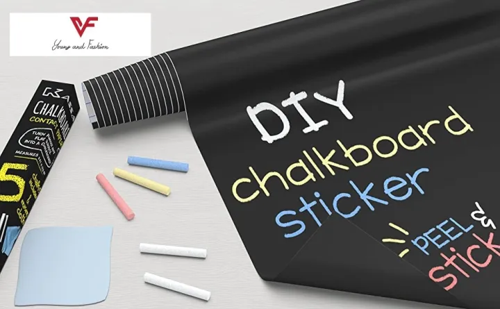 RNN%20%20%20Large%20Chalkboard%20Sticker%20Paper%20-%20DIY%20Black%20Board%20Wall%20Adhesive%20Contatct%20Paper%20Roll%20-2%20x%203Feet%20&%202%20x%204Feet%20-%20Black%20-%20Image%205