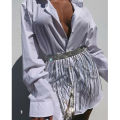【Top mobile】Diamond Kwasten Riem Hip Sjaal Rokken Wrap Strass Kwastje Dansen Buikdans Tailleband Boho Crystal Chain Fringe Riem. 