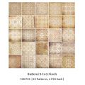 RHS Online 100PCS In Days Of Yore Series Memo Pad Material Paper DIY Album Journaling Planner Diary Crafts Scrapbooking. 