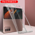 Shockproof Case For Samsung Galaxy Z Fold 3 Fold2 Flip 3 PC Hard Cover For Galaxy Z Fold 2 Z Fold 3 Bumper Clear Protector Case. 