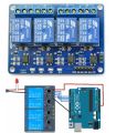 4-Channel 5V Relay Module or bridge motor driver. 