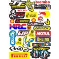 Vinyl waterproof sticker for motorcycle decals motor bike Racing scooter helmet decoration stickers. 