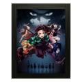 Demon Slayer Anime Poster Frame, Framed Anime Posters - Raqeeq OFD153. 