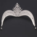 Luxurious Royal Queen Crown Pageant Hair Accessories with Rhinestones for Bride Bridesmaid Princess Costume. 