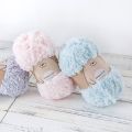 50Grams/Ball Smooth Cotton Yarn Crochet Colorful Coral Fleece Wool Yarn Thread for Hand Knitting Baby Sweater Hat Scarf Supplies. 