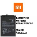 Xiaomi Redmi Note 9s Battery Replacement BN55 Battery with 5020mAh Capacity _ Battery Replacement for Redmi Note 9s. 