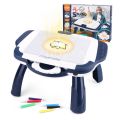 Imported Children's Sketch Projector Drawing Table – Magnetic LED Art Board with Smart Projection. 