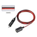 12V 24V 15A Heavy Duty Car Lighter Socket Male Female Extension Cord Supply Cable with Fused 3.7M. 