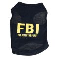 【Sooledead】FBI Pet Dog Clothes Fashion T-shirt Soft Dogs Clothes Pet Clothing Summer Cotton Shirt Casual Coats For Pets. 