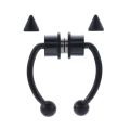 Nose Chain Ring Hip Hoop Non Piercing Nose Septum snag Ring Goth Magnet Nose Punk Body Jewelry Unusual Costume Jewelry. 