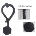 2 Pcs Cotton Rope Curtain Tiebacks Rope Knot Ball Decorative Tie- B. 