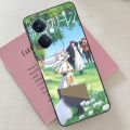 Anime Frieren Mobile Cell Phone Case for OPPO Find X5 X3 X2 A93 Reno 8 7 Pro A74 A72 A53 Black Soft Phone Cover Funda. 